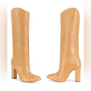 NWT SCHUTZ Gabrielle Up Boots Honeycomb Tan 8.5/38.5
